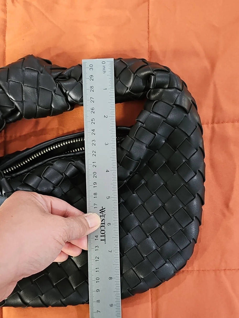 Bottega Veneta Inspired - Urban Expression Black Woven Hobo Bag